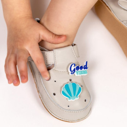 ERDA Play - Chaussures barefoot enfant - Grey Play Gris