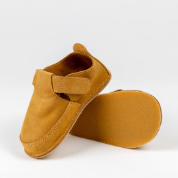 ERDA Daim - Chaussures barefoot enfant en Cuir Velours