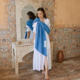Storchenwiege Ring Sling Leo Turquoise Storchenwiege baby carrier