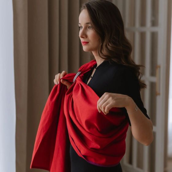 Storchenwiege RingSling Leo Rouge Storchenwiege baby carrier