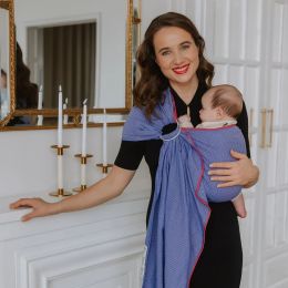 Storchenwiege RingSling Leo Lilas Storchenwiege baby carrier