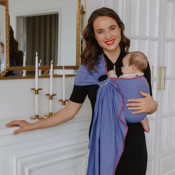 Storchenwiege RingSling Leo Lilas Storchenwiege baby carrier