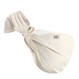 Mama Hangs - Carry & Walk Jacquard - Ecru palms