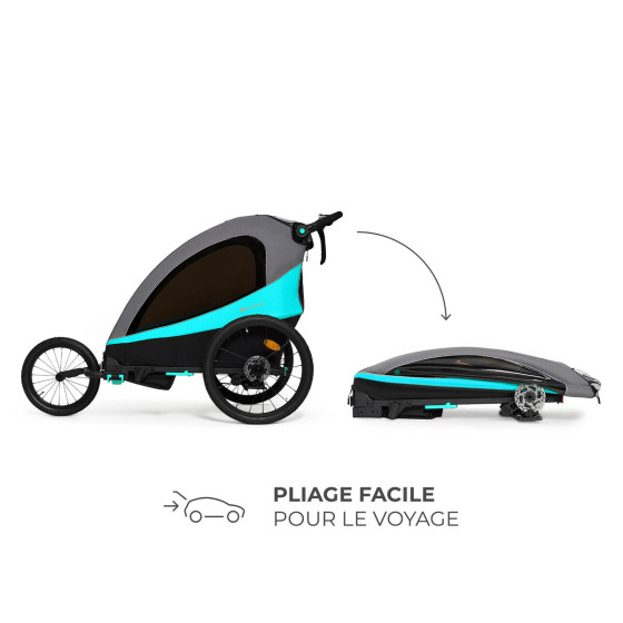 KinderKraft NAVA - Remorque Vélo Enfant 3en1