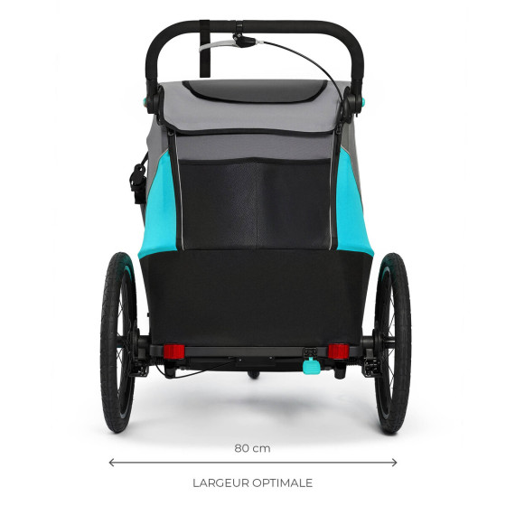 KinderKraft NAVA - Remorque Vélo Enfant 3en1