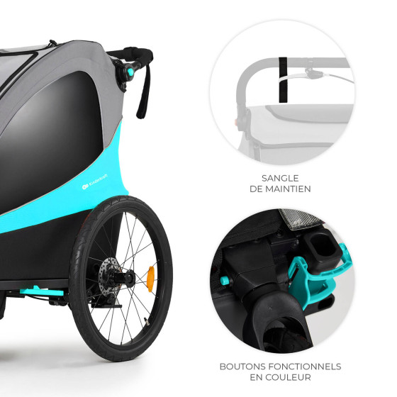 KinderKraft NAVA - Bike Trailer for kids