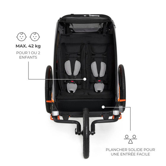 KinderKraft NAVA - Remorque Vélo Enfant 3en1