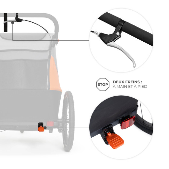 KinderKraft NAVA - Bike Trailer for kids