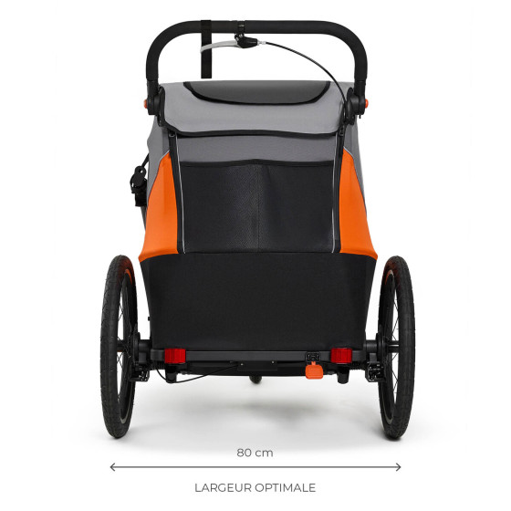 KinderKraft NAVA - Remorque Vélo Enfant 3en1