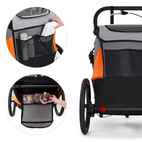 KinderKraft NAVA - Remorque Vélo Enfant 3en1