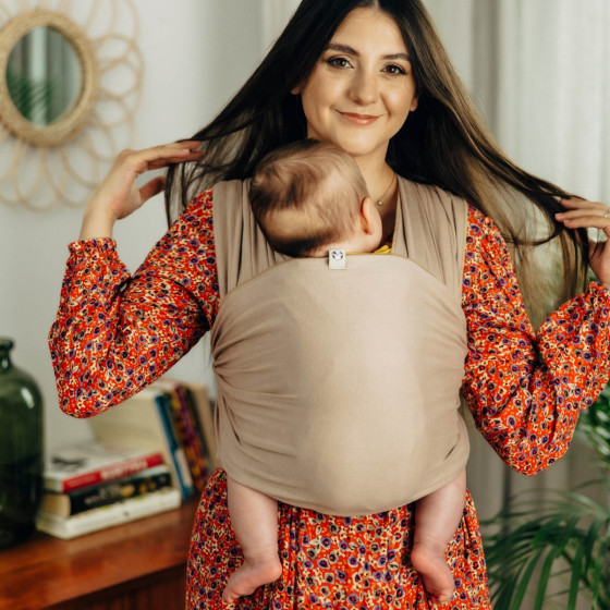 Lennylamb Écharpe de portage Extensible Nude Beige