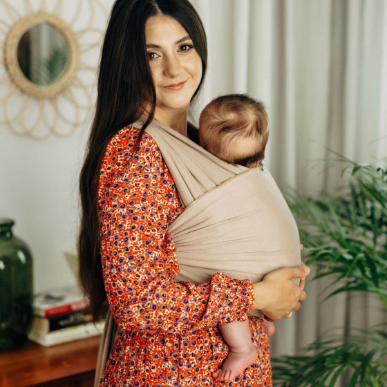 Lennylamb Écharpe de portage Extensible Nude Beige
