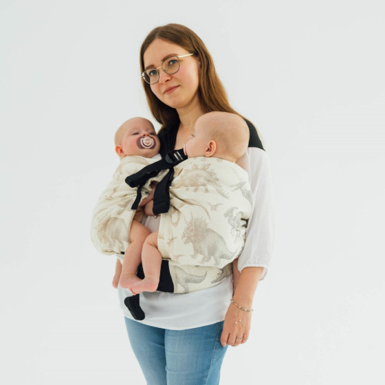 LennyLamb LennyTwin Jurassic Park Ice Desert - adjustable twin carrier