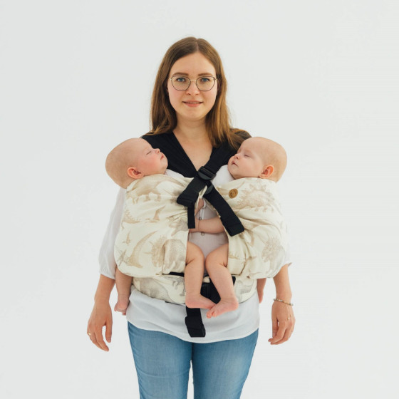 LennyLamb LennyTwin Jurassic Park Ice Desert - adjustable twin carrier