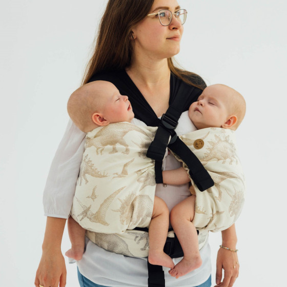 LennyLamb LennyTwin Jurassic Park Ice Desert - adjustable twin carrier