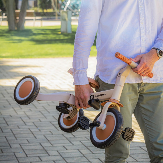 Petite&Mars - Turbo - Tricycle Enfant Multifonctionnel 5en1 Petite & Mars