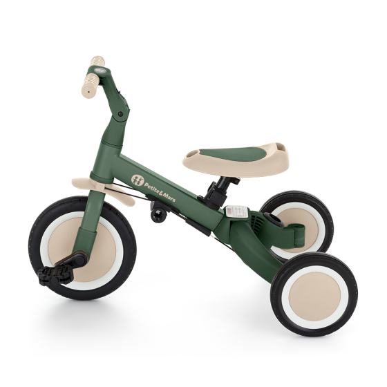 Petite&Mars - Turbo - Tricycle Enfant Multifonctionnel 5en1 Petite & Mars