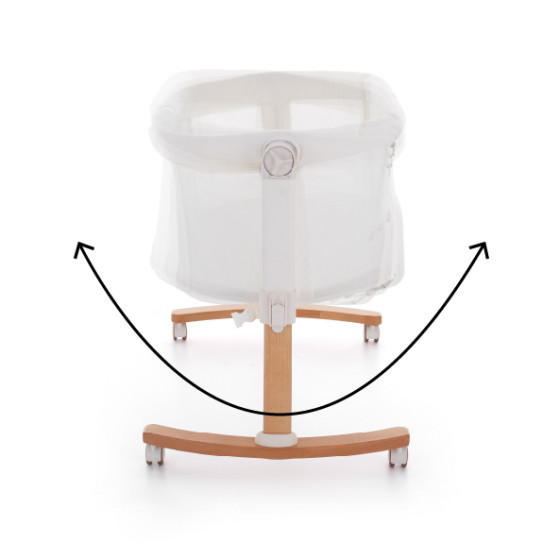 Petite & Mars Glory - Adjustable cot with cradle function 2in1