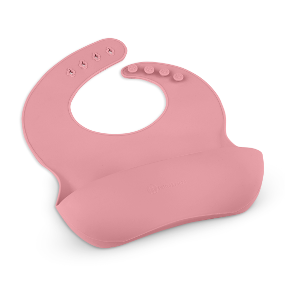 Petite&Mars - Take&Match - Bavoir avec récupérateur en silicone