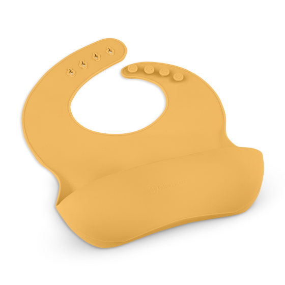 Petite&Mars - Take&Match - Bavoir avec récupérateur en silicone