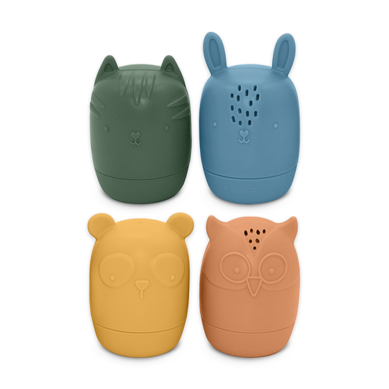Petite&Mars - Amigos - Jouets de bain en silicone