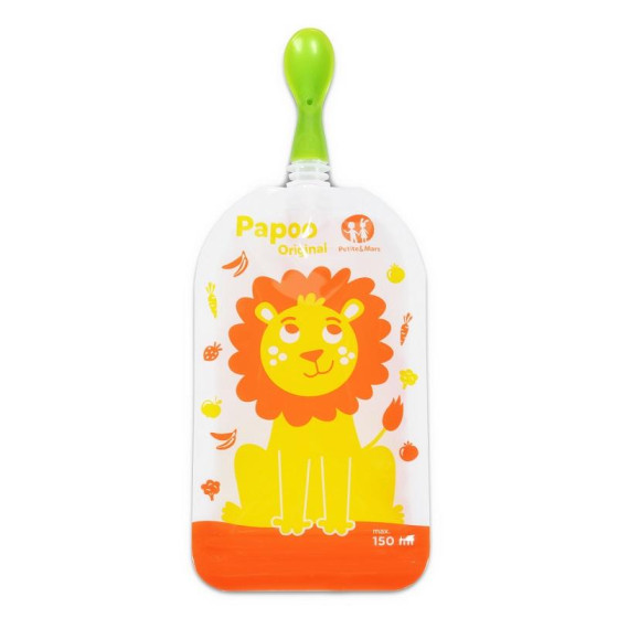 Petite&Mars - Papoo Original - Lot de 6 Gourdes Réutilisables