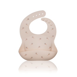 Petite&Mars - Sam - Bavoir avec récupérateur en silicone - Dandelion