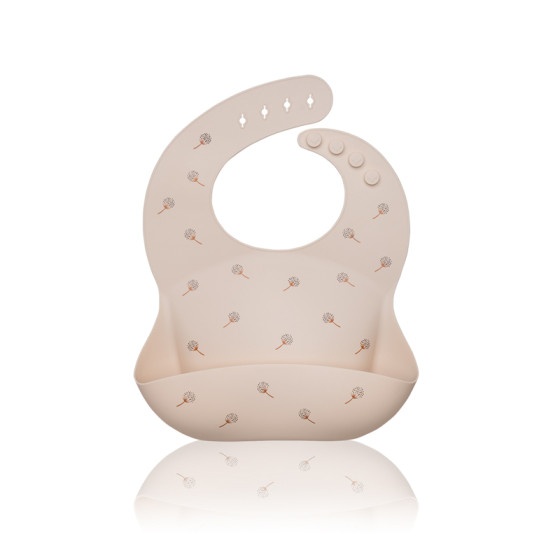 Petite&Mars - Sam - Bavoir avec récupérateur en silicone