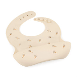 Petite&Mars - Sam - Bavoir avec récupérateur en silicone