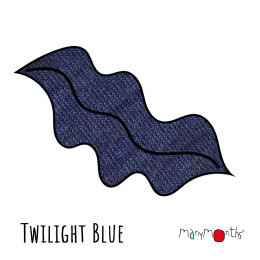 Manymonths Moufles pour bébé en laine mérinos - Twilight Blue