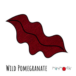 Manymonths Moufles pour bébé en laine mérinos - Wild Pomegranate