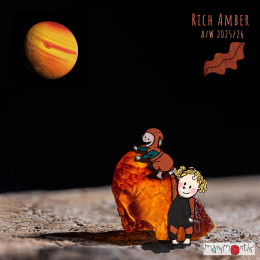 ManyMonths Dickie - Col à Enfiler en Pure Laine Mérinos - Rich Amber
