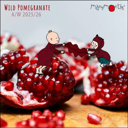 ManyMonths Kid MultiTube - tour de cou multi usages en laine mérinos - Wild Pomegranate