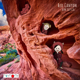 MAM Manymonths Mitaines en laine - Red Canyon