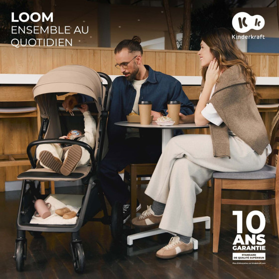 KinderKraft Loom - Poussette légère et compacte