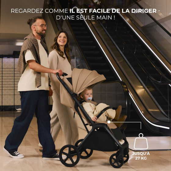 KinderKraft Loom - Poussette légère et compacte