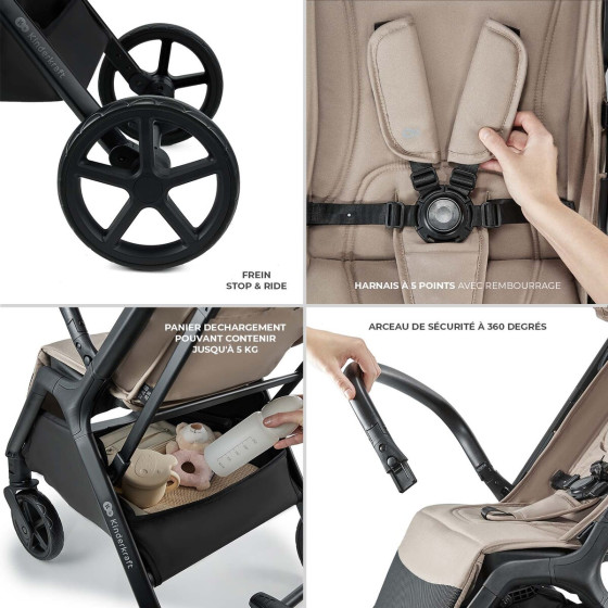 KinderKraft Loom - Poussette légère et compacte