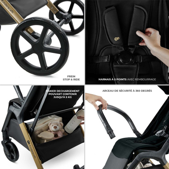 KinderKraft Loom - Poussette légère et compacte