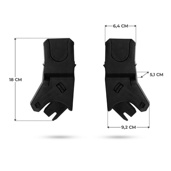 Kinderkraft - Car Seat Adapters for APINO Stroller