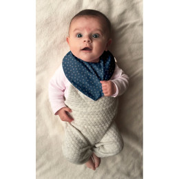 PPMC - Baby Bandana Bib - Bulle Bronze Marine