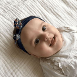 PPMC - Bandeau Jersey Bébé Noeud - Birdy