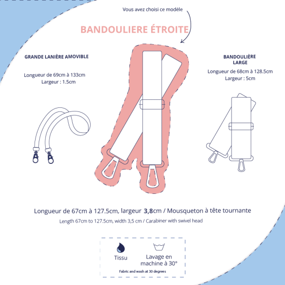 PPMC - Bandoulière réglable pour sac