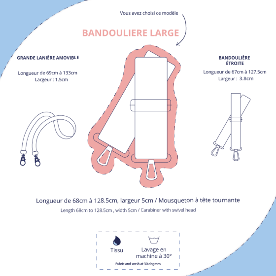 PPMC - Bandoulière réglable pour sac