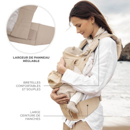 Kinderkraft Huggy Porte-bébé Adjustable - Bizuu - Dune Whisper