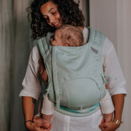 Fidella Fly Tai baby size meï-tai - Chevron-PastelMint