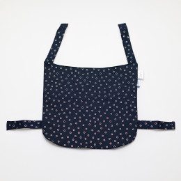 Guizy Couture PPMC - teething pads and baby hood for Guizy baby carrier - Bulle Bronze Marine