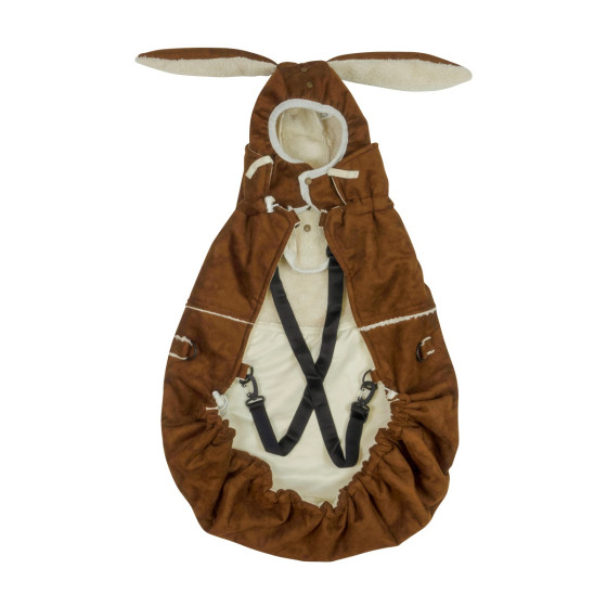MaM Promenade Flex - Couverture de Portage d'Hiver avec oreilles de lapin