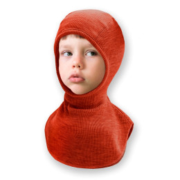 Manymonths Elephant Hood - Cagoule bébé en laine mérinos - Rich Amber