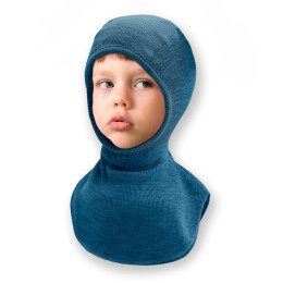 Manymonths Elephant Hood - Cagoule bébé en laine mérinos - SeaBreez Teal