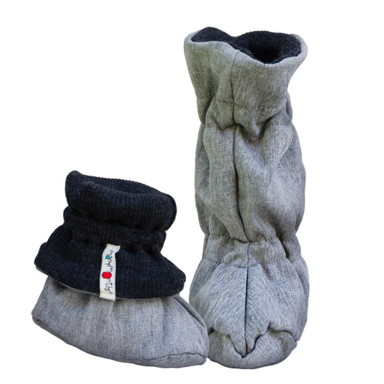 Manymonths Chaussons de portage d'hiver imperméables en laine et softshell MAM*tec